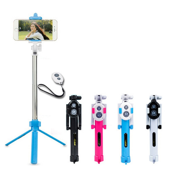 Universal Android/IOS Phone Folding Extendable Selfie Stick Auto Selfie Stick Tripod+Clip Holder+Bluetooth Remote Controller Set