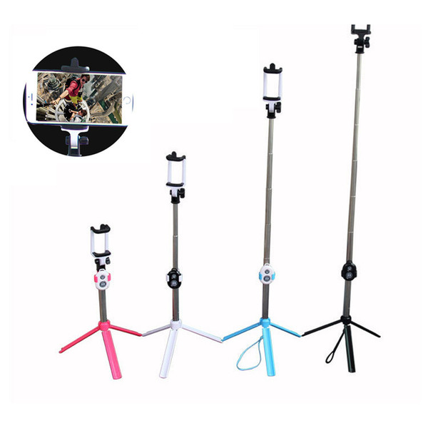 Brand New Foldable Tripod Monopod Selfie Stick Bluetooth With Wireless Button Shutter Selfie Stick For Android And iPhone