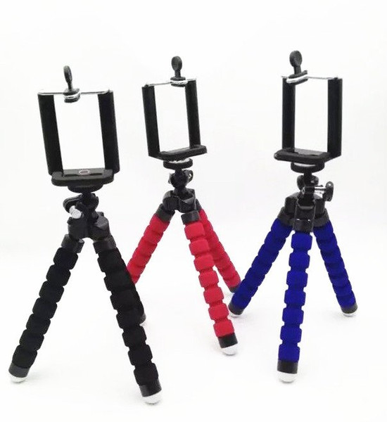 Generic Mini Octopus Flexible Tripod Stand Mount Holder Pod Mount Monopod Bubble Selfie Stand Adapter for iphone 6 6s Samsung S6 Edge Camera