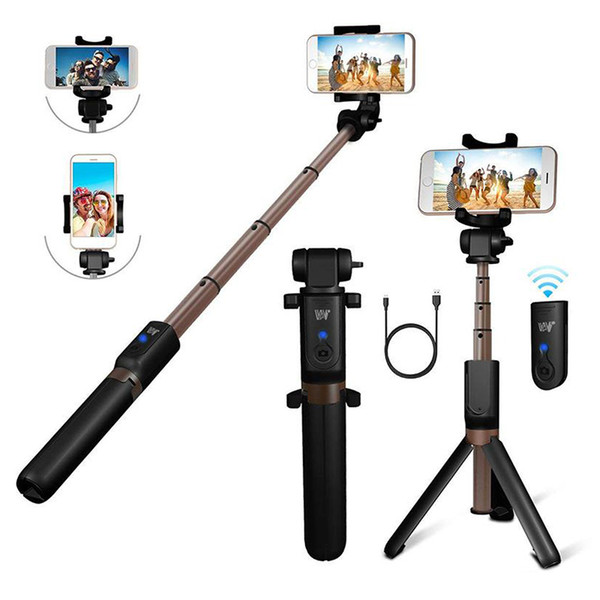 70CM Selfie Stick with Bluetooth Remote Monopod S9 S8 Extendable Tripod for iphone XS Max X Samsung Huawei