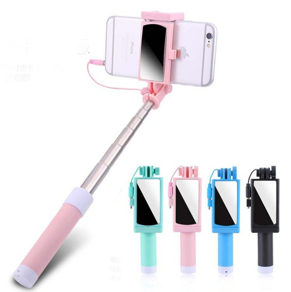 Selfie stick Tripods selfie monopods Extendable Self Portrait Stick remote for Android Iphone smartphone with retail packaging