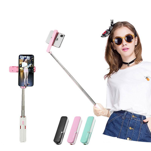 Pocket M1 Mini Selfie Stick Rotatable Foldable Portable Extendable Bluetooth Wired Selfie Monopod For iPhone Samsung Without tripod