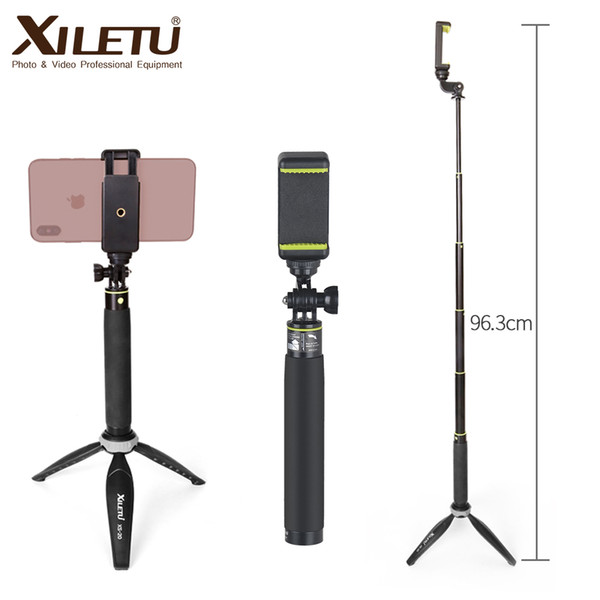 XILETU GE-80T Set 2018 Tripod Monopod Selfie Stick with Bluetooth Remote Control for Android and iPhone