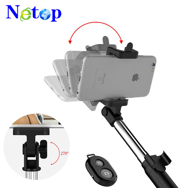 Netop Handheld & Tripod 2-in-1 Extendable Bluetooth Selfie Stick for iPhone X 8 7 6 6S 6Plus Samsung Android Smart Phone