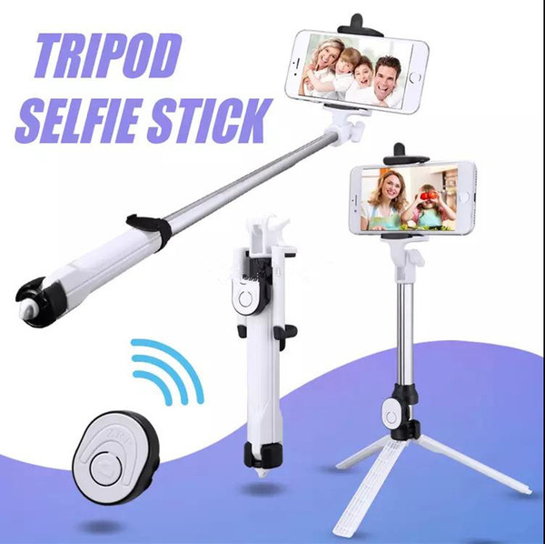 Bluetooth Selfie Stick Universal Extendable Handheld Mini Pocket Self-portrait with Adjustable Holder free Charge Bluetooth Remote Shutter