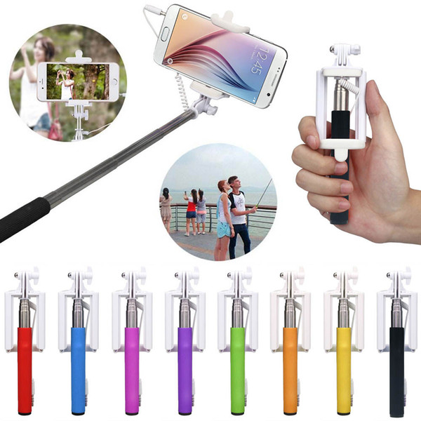 Handheld Extendable selfie stick for samsung For Apple monopod Mini Self-Pole Tripod Monopod Stick self selfie Monopad