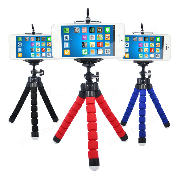 MOQ:2pcs Mini Flexible Camera Phone Holder Flexible Octopus Tripod Bracket Stand Holder Mount Monopod Styling Accessories