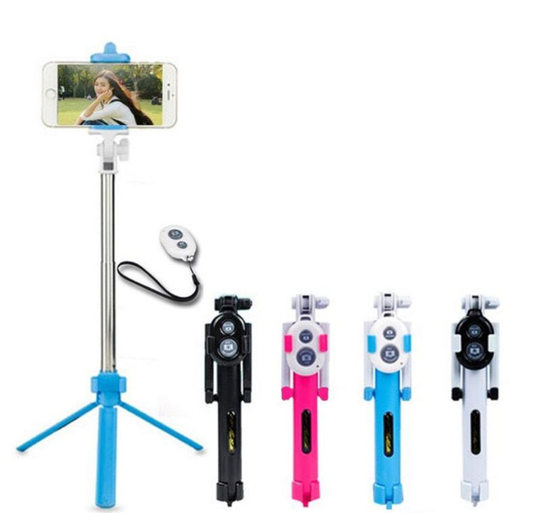 Non-slip Super Bluetooth control selfie stick with tripod Handheld Extendable Monopod -Built in Bluetooth Shutter New offer