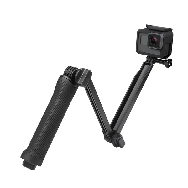 SHOOT Waterproof 3 Way Grip Mount Selfie Stick Session SJCAM gopro Xiaomi Yi 4K Eken h9 Camera Monopod Tripod Kit