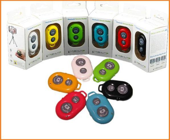 wireless Bluetooth Remote photo Camera Control Self-timer AB Shutter for iPhone 5S 6 Galaxy S4 S5 Note3 M8 Android Smart phone MQ100