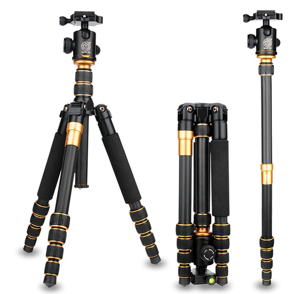 Professional Photography Carbon Fiber Stand Tripod Monopod with Ball head Travel Tripod For DSLR Camera Tripod