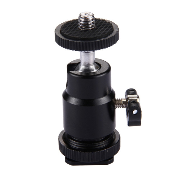 Tripod Head mini 360 Degree Camera Tripod Mini Ballhead Ball Head Hot Shoe Adapter to 1/4 Screw Mount DSLR Camera Accessories