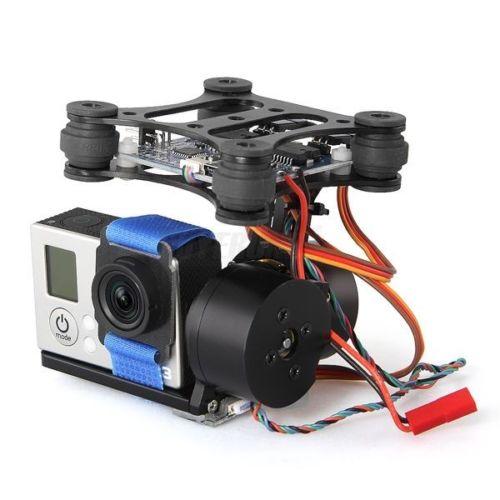 DJI Phantom Brushless Gimbal Camera Frame + 2 Motors +Controller for 3 FPV Black Color