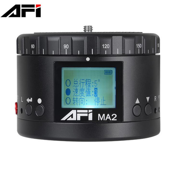 AFI MA2 Mini LCD Electronic Panorama Head for Smartphones Hero 5 4 SJCAM SJ4000 For Canon 5D 7D Nikon D800 DSLR Cameras