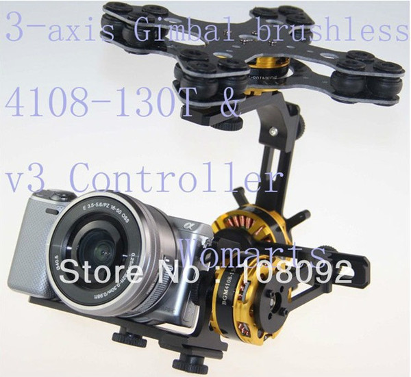 Gimbal Brushless 3 axis Kit 4108 Motor alexmos Controller for DSC-RX100M5 RX100V Sony NEX ILDC camera