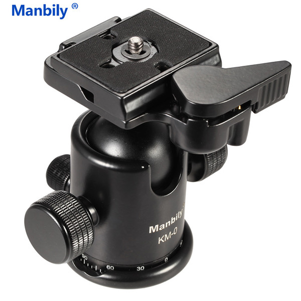 Manbily Professional Camera Ball Head Ballhead Tripod Head Panoramic Sliding Rail w Manfrotto 200PL-14 Clamp&Plate KM0