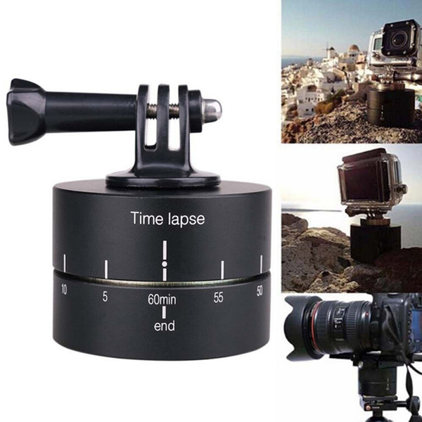 JEING 360 Degree Time lapse Auto Rotate Camera Tripod Head Base 360 Rotating Timelapse for  SLR For iphone