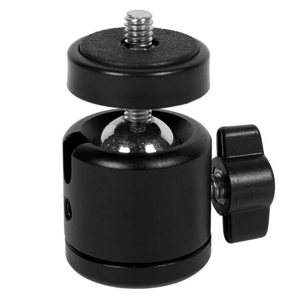 Mini 1/4'' Metal Mini Tripod Mount Ball Head Ballhead For Tripods Black Free shipping