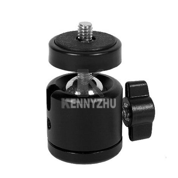 Mini 1/4'' Metal Mini Tripod Mount Ball Head Ballhead For Tripods Black Free shipping