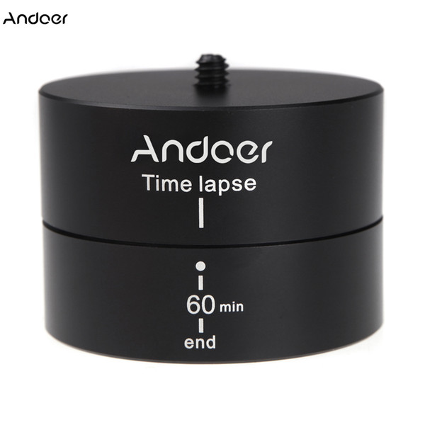 Andoer 360 Degrees Panning Rotating Tripod Ball Head Time Lapse Stabilizer Tripod Adapter for  DSLR Photography Accessories