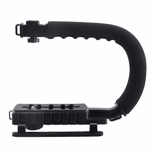 PRO CC-VH02 C Shape Flash Bracket Handle Camera Camcorder Stabilizing Stabilizer Handheld Grip for DSLR DV Video Black