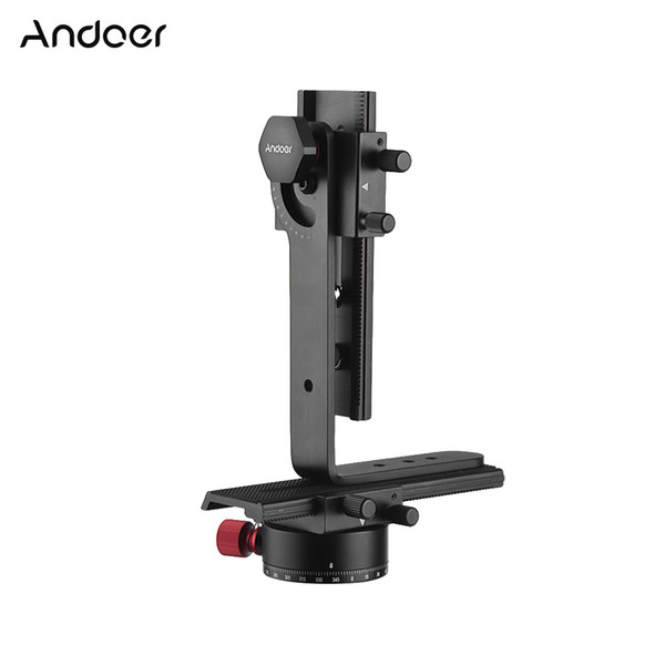 Andoer 720 Degree Panoramic Head 360 Degree Rotator + 2 Way Rail Slider + L Bracket Kit for Canon DSLR for Photographers