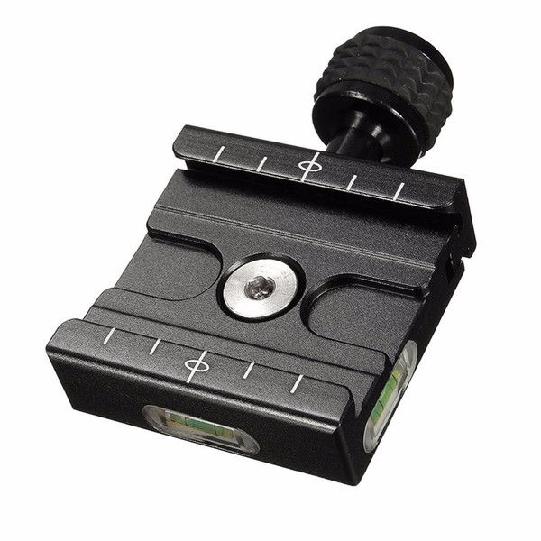 Quick Release Plate Clamp Compatible with Gradienter Tripod Ball Head QR-50 Aluminium 3/8