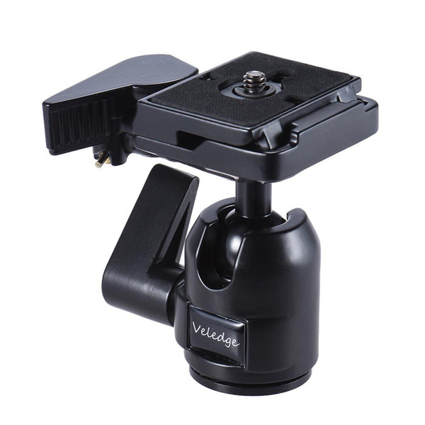 Pro Aluminum Alloy Photography Ball Head Ballhead w/ Quick Release Plate Base for Canon Nikon Sony DSLR Digital Camera