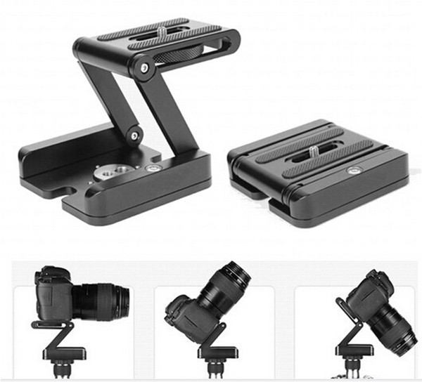 Professional Camera Flex Tripod Z Pan & Tilt Aluminum Folding Z Tripod BRACKET Head Solution Photography Studio