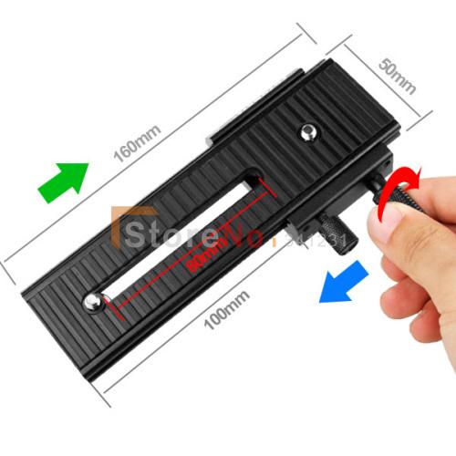 100% New Fotomate LP-01 2-Way Macro Focus Focusing Rail Slider Fo DV Camcorder DSLR Camera