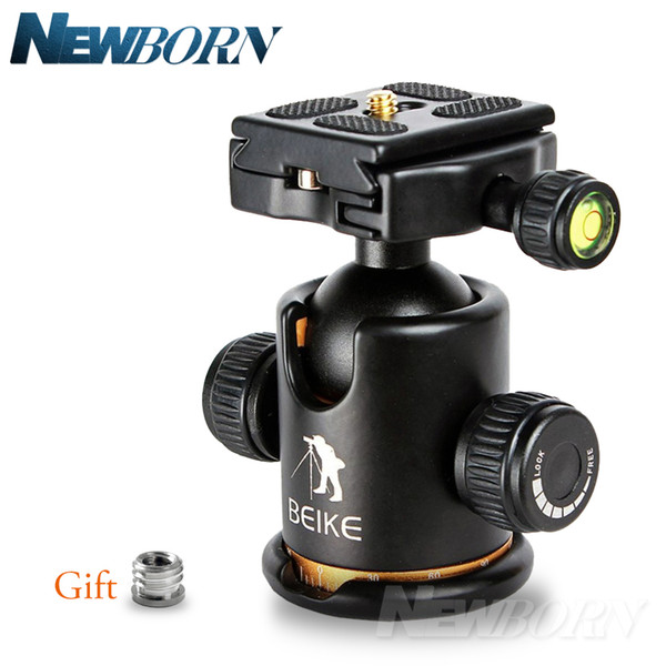 BEIKE Aluminum BK-03 Camera Tripod Ball Head with Quick Release Plate Pro Camera Tripod Max load to 8kg