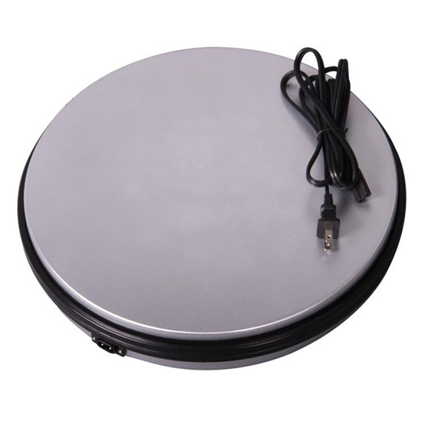 New Arrival Real 45cm 360 Degree Electric Rotary Table Display Turntable Handicraft black and white choice support 50kg