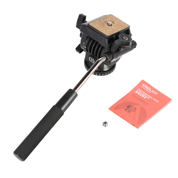 KINGJOY VT-1510 Ball Head Video Fluid Tripod Head Dydraulic Damper With Quick Release Plate For Nikon Canon Olympus DSLR Camera