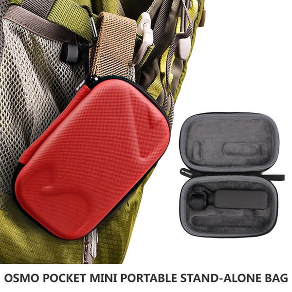 2019 New Listing OSMO POCKET Mini Portable Storage Box Stand-alone Bag DJI Osmo Pocket Gimbal Camera Accessories Red/Gray