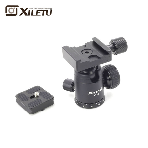 Hugely popular Xiletu T-0 Portable Light weight Ball Head&Clamp and Mounting Plate For Tripod 1/4' 3/8'Screw For Digital