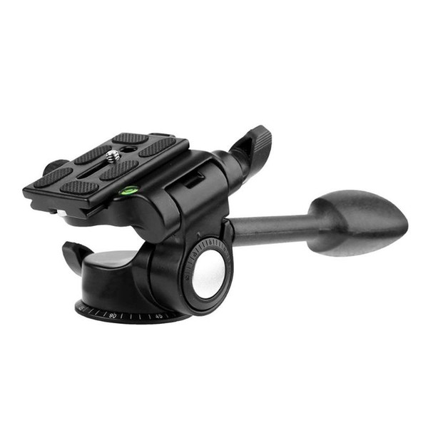 ALLOET Aluminum Single Handle Fluid Rocker Arm Camera Camcorder Video Tripod Head Monopod Mount Heads With Quick Release Plate