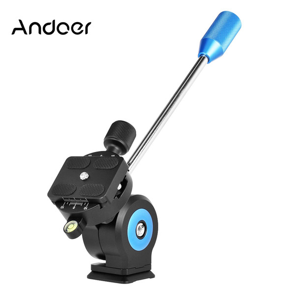 Andoer GH-20 Aluminum Alloy Tripod Head Tilt CNC Monopod Ball Head w/Quick Release Plate Compatible for ARCA SWISS Sirui Mount