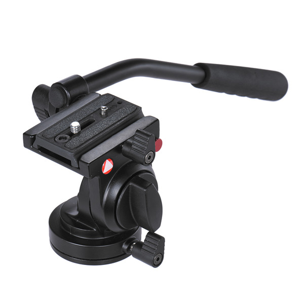 KH-6750 Aluminum Photography Video Tripod Head Fluid Drag Hydraulic Head With Handgrip For Canon Nikon DSLR Cameras Camcorder