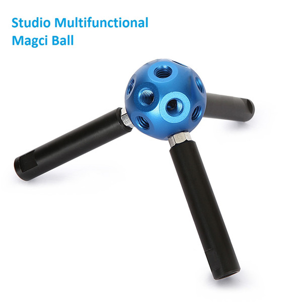 Photography Equipment Multifunctional DIY Magic Ball Mini Tripod with 18 3/8 Hole for Studio Tripod Light Stand Bracket Connect Stick