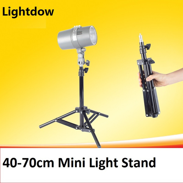 Lightdow Mini Light Stand 70cm light stand with 1/4'' screw for Photo Studio Lighting LED Video Light Speedlite