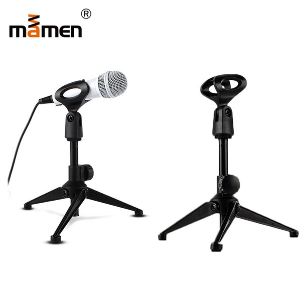 Mamen Mic Microphone Stand Tripod Holder Tablet Mic Microphone Bracket Metal 170-220mm Adjustable Tripod