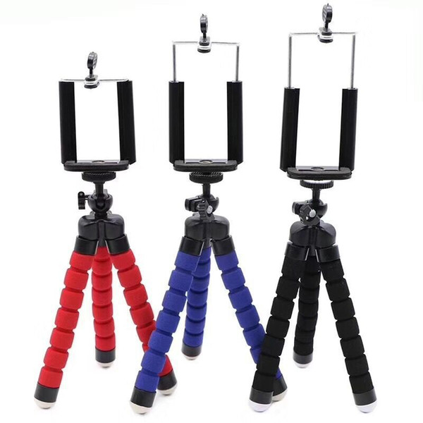 Sponge Tripod Mobile Phone Camera Universal Sponge Small Octopus Variety Desktop Stand Digital Camera Selfie Tripod Upgrade