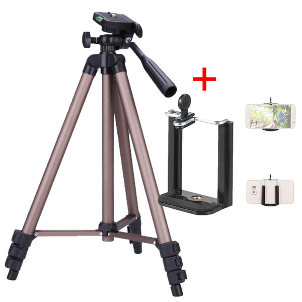 tripod bracket Weifeng WT3130 Camera Phone Holder Tripod Bracket Stand Mount Monopod Styling Accessories For Mobile Phone DLSR Camera