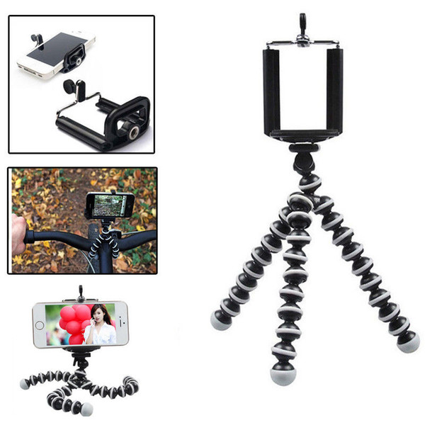 Small Medium Large Octopus Flexible Digital Camera Stand Monopod Mini Tripod Car Phone Holder Bracket For iPhone Xiaomi Huawei BH41