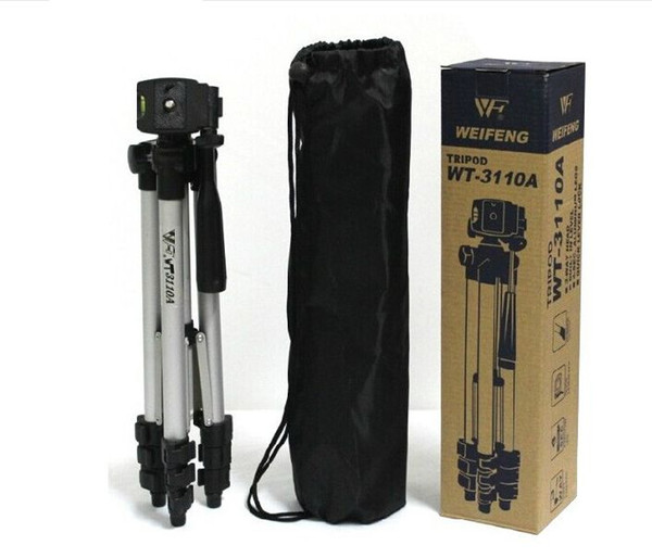 WT-3110A Portable Lightweight Camera Tripod & Ball Head + Carrying Bag + phone clip For Canon Nikon Sony DSLR Camera DV