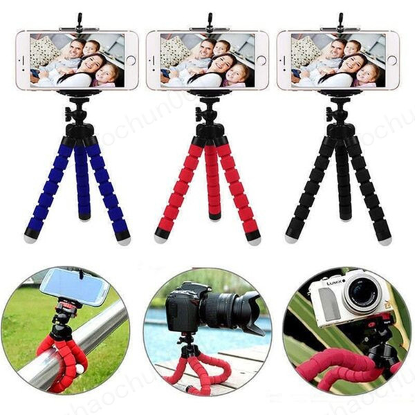 Mini Flexible Camera Phone Holder Flexible Octopus Tripod Bracket Stand Holder Mount Monopod for iphone samsung smart phone