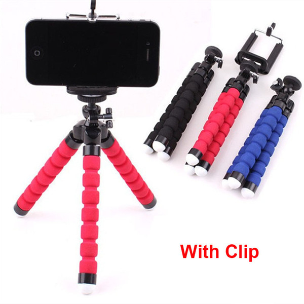 DHL Mini Portable Flexible Octopus Tripod Bracket Selfie Stand Mount Holder Monopod Styling Accessories For Mobile Phones Camera