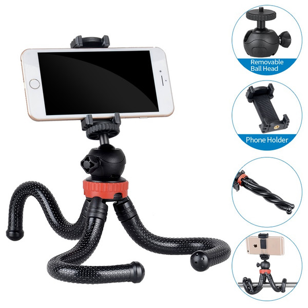 Updated Octopus Phone Tripod, Compatible with Android Phone, iPhone, Camera, Sports Camera GoPro