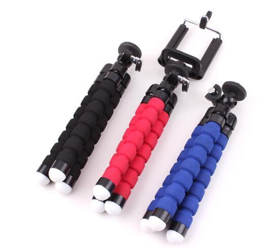 Flexible Camera Phone Holder Flexible Octopus Tripod Bracket Stand Holder Mount Monopod for iphone 6 7 8 plus smartphone