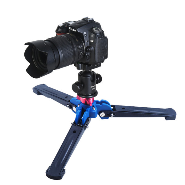 Manbily M-2 Hydraulic Universal Mini Three Feet Support Tripod Stand Base Monopod Stand for Monopod Ballhead with 3/8